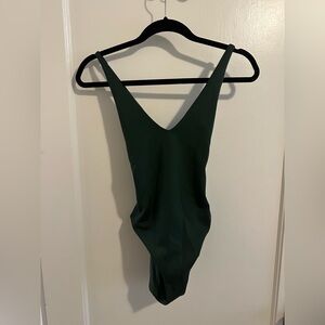 Left on Friday Weekender Swimsuit in Palm (Green)